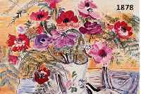 DUFY, RAOUL, 1877-1953, ANEMONES, FARBLITHOGRAPHIE AUF BÜTTEN, GE- DRUCKT VON DRAEGER FRERES PARIS 1949, NUM. 343/1000, CA. 28 X 37 CM