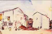 DUFY, RAOUL, 1877-1953, COURS DES FERMES, FARBLITHOGRAPHIE NACH EINEM AQUARELL, ED. ASAGP PARIS 1959, CA. 32 X 25 CM, PP