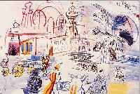 DUFY, RAOUL, 1877-1953, LE CARNAVAL A NICE, FARBLITHOGRAPHIE NACH EINEM AQUARELL, ED. ASAGP PARIS 1959, CA. 32 X 25 CM, PP