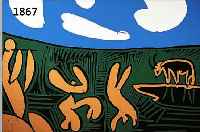 PICASSO, PABLO, 1881-1973, BACCHANALE AU TOREAU, FARBSIEBDRUCK, HRSG. VON SPADEM, PARIS 1973,, CA. 54 X 66 CM, PP