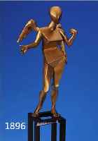 DALIDALI, SALVADOR, 1904-1989, DER KUBISTISCHE ENGEL, BRONZEFIGUR, NUM. 465/990, GESAMTH. CA. 56 CM, MIT ZERTIFIKAT