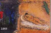 CHAGALL, MARC, 1887-1985, VIER FARBOFFSETS AUS DAPHNIS UND CHLOE, DOPPELBLäTTER MIT BUGFALTE, JE CA. 31 X 47 CM, PP