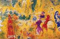 CHAGALL, MARC, 1887-1985, VIER FARBOFFSETS AUS DAPHNIS UND CHLOE, DOPPELBLÄTTER MIT BUGFALTE, JE CA. 31 X 47 CM, PP