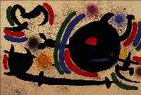MIRO, JOAN, 1893-1983, FARBLITHOGRAPHIE, GEDRUCKT VON MOURLOT PARIS 1972, HANDSIGNIERT, NUM. LXIV/LXXX, CA. 35 X 53 CM, PP, ...