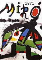 MIRO, JOAN, 1893-1983, ZWEI FARBLITHO- GRAPHIEN, BEIDE IM STEIN SIGN., CA. 76 X 56 CMBZW. 63 X 55 CM