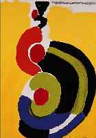DELAUNAY, SONIA, 1885-1979, FARBLITHO- GRAPHIE, HANDSIGN., CA. 31 X 24 CM