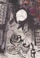 CHAGALL, MARC, 1887-1985, NATURE MORTE BRUNE, FARBLITHOGRAPHIE VON 1957, AUF VELIN, CA. 23 X 19,8 CM, WVZ MOURLOTNR. 205