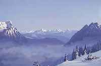 HIRSCH, CHRISTIAN GOTTHARD, 1889 BRESLAU-1977 HöCHENSCHWAND, GIPFEL IM HOCHGEBIRGE, GOUACHE AUF PAPIER, RE.U. SIGN. ...