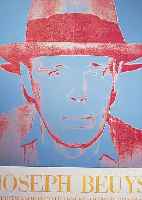 WARHOL, ANDY,, 1928-1987, PLAKAT ZUR AUS- STELLUNG VON JOSEPH BEUYS LONDON 1980, FARB- OFFSET, VON JOSEPH BEUYS HANDSIGNIERT, CA. 72 X 50 CM
