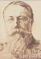 TRüBNER, WILHELM, 1851-1917, PORTRäT DES ERBHERZOGS VON BAYERN, RADIERUNG, HANDSIGNIERT, CA. 25,4 X 17 CM, PP