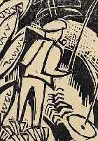 SCHMIDT-ROTTLUFF, KARL, 1884-1976, DER ANGLER, HOLZSCHNITT, RE. U. HANDSIGNIERT, CA. 18 X 13 CM, GEBRäUNT, PP