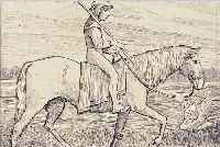THOMA, HANS, 1839-1924, TILL EULENSPIEGEL, HANDSIGNIERT UND BEZ.: PROBEDRUCK I, CA. 25 X 29,5 CM, PP