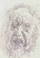 HEISIG, BERNHARD, GEB. 1925, SELBSTPORTRäT, LITHOGRAPHIE, HANDSIGN., NUM. XXV/L, CA. 24,5 X 18,5 CM