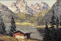 UNGER, WOLFGANG HEINZ, *1929 HALLE, STUD. AN DER KUNSTHOCHSCHULE BURG GIBICHENSTEIN BEI KIRSCH UND W. HERMANN, WIRKT IN MüNCHEN, HIER: LAGO ...