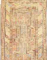 KAZAK, RUSSLAND, 276 X 94CM, EHZ 4 WOLLE AUF WOLLE, UM 1900