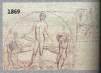 VON HOFMANN, LUDWIG, 1861-1945, BLEISTIFT- STUDIE ZU EINEM GEMäLDE, MONOGR., CA. 21 X 34 CM, PP, U.GL., R.