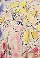 GEN-PAUL (EUGENE PAUL), 1895-1975, LA PARISIENNE, PASTELLKREIDE AUF PAPIER, RE. U. SIGN., CA. 41 X 28 CM, PP, U.GL., R.