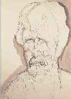 KUBIN, ALFRED, LEITMERITZ 1877-1959 ZWICKLEDT (öSTERREICH), TUSCHFEDERZEICHNUNG LAVIERT, PORTRAIT EINES MäNNERKOPFES AUS VERSCHIEDENEN MENSCHEN, ...