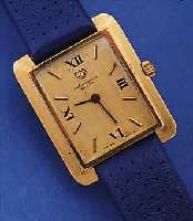 JULES JÜRGENSEN HERRENARMBANDUHR, REF.-NR. 438, SCHWEIZ UM 1968, GG 750/000, BODEN GEDR.,17 ST., WERK VERG., HANDAUFZUGKAL. FHF 35, INCABL. ...