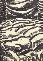 MASEREEL, FRANS, 1889 BLANKENBERGHE-1972 AVIGNON, LIEGENDE WEIBLICHE AKTE, TUSCHPINSELZEICH- NUNG AUF ...