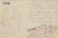 COMPTON, EDUARD THEODORE, 1849 LONDON-1921 FELDAFING, BLATT AUF EINEM SKIZZENBUCH MIT HAND- ...