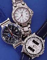 KONVOLUT: 3 TEMPIC HERRENARMBANDUHREN, ALLE QUARTZGEST. ANALOGANZ. (1X ZUSäTZL. DIGITAL), 2X CHRONOGRAPHEN/MULTIFKT., HIER LEDERB. U. 1X ...