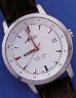 MIDO HERRENARMBANDUHR OCEANSTAR AUTOMATIK, REF.-NR. 8720, SCHWEIZ UM 1996, EDELST. SAT., BODEN GESCHR., SAPHIRFLACHGL., NEUTR. LEDERB.,INNENSCHALE ...