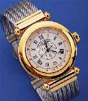 PHILIP CHARRIOL HERRENARMBANDUHR CHRISTOBAL COLUMBUS, REF.-NR. 39,92,1494, SCHWEIZ UM 1992, METALL HARTVERG., INCL. 6-REIH. GEDR. ...