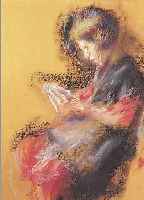MAYRSHOFER, MAX, 1875-1950 MüNCHEN, LESENDES MäDCHEN, PASTELL AUF BRAUNEM KARTON, RE. U. SIGN., CA. 54 X 32 CM, PP, U.GL., R.