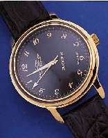 ANGULAR/MOMENTUM HERRENARMBANDUHR TRADITION R.D.S.-TECHNOLOGY, SCHWEIZ UM 1998, METALL HARVERG., BEIDS. MINERALVERGL., ORIG.-ETUI, BED.-ANL., ...