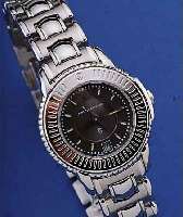 PHILIPPE CHARRIOL DAMENARMBANDUHR, REF.-NR. 6799397, SCHWEIZ UM 1997, EDELST. INCL. EDEL- ST.-BAND M. DOPPELTER, UNSICHTB. FALTSCHL., TEILW. SAT., ...