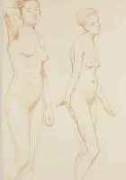 HOFMANN, LUDWIG VON, *1861 DARMSTADT - 1945 PILLNITZ, STUDIERTE AN DEN AKADEMIEN IN DRESDEN UND KARLSRUHE UND LEHRTE ...