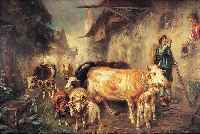 LEBLING, MAX LUDWIG, *1851 LEIPZIG, WAR SCHüLER AN DER MüNCHENER AKADEMIE BEI KARL THEODOR VON PILOTY, SCHUF VOR ALLEM GEMäLDE MIT ...