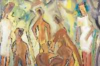 LESNIEWICZ, HORST, *1926 BERLIN, BETEILIGTE SICH AN ZAHLREICHEN AUSSTELLUNGEN, SONDER- AUSSTELLUNGEN U.A. IN BERLIN UND 1983 IM MUSEUM OF ...