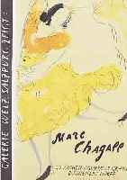 CHAGALL, MARC, 1887-1985, PLAKAT, GALERIE WELZ, SALZBURG, 1957, SIGN., HIER: TäNZERIN MIT TAMBURIN, GOUACHEN-AQUARELLE GRAFIK, ...