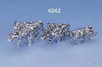 TISCHDEKORATION: 3 WILDSCHWEIN-SKULTPUREN, 925ER SILBER MASSIV, 3 VERSCH. FORMEN UND GRößEN, L. BIS 7.8 CM, TOTAL CA. 295G, ...