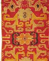 KHADEN ALT, TIBET, 146 X 83CM, EHZ 3 WOLLE AUF WOLLE, UM 1930