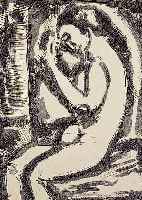 ROUAULT, GEORGES, 1871 PARIS-1958, WEIBLICHER AKT, LITHOGRAPHIE, CA. 34 X 24 CM, PP, DIE RADIERUNG ENTSTAND URSPR. ZU CHARLES ...