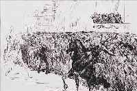 LIEBERMANN, MAX, 1847-1935, DER EINZUG DER NIEDERLäNDISCHEN KöNIGIN, RADIERUNG, RE. U. HANDSIGNIERT, CA. 24 X 29 CM, PP, ...