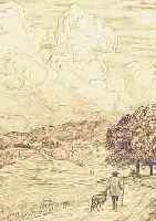 THOMA, HANS, 1839-1924, WETTERWOLKEN, RADIERUNG VON 1901, RE. U. HANDSIGN., NUM.: 8, CA. 17,5 X 15 CM, PP