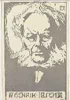 ORLIK, EMIL, 1870-1932, PROGRAMM ZUR ERSTEN AUFFüHRUNG DES PEER GYNT VON IBSEN IN DEUTSCH-LAND, MIT DREI HOLZSCHNITTEN, CA. 23 X 14,5 CM, PP
