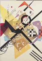 KANDINSKY, WASSILY, 1866-1944, DREI DOPPELBLATTGROßE FARBLITHOGRAPHIEN AUS DLM, ED. MAEGHT PARIS 1953, MIT BUGFALTEN, JE CA. 37 X 33 CM, ...