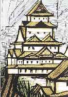 BUFFET, BERNARD, 1928-2000, FARBLITHOGR. AUS EINE REISE NACH JAPAN, MOURLOT PARIS 1981, AUFLAGE 180 EXEMPL., CA. 46 X 31 CM, PP, DAZU ...