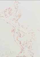 BREKER, ARNO, 1900-1991, DAPHNE, LITHO- GRAPHIE IN ROT, LI. U. HANDSIGN., CA. 18 X 14 CM, PP