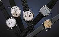 LEMANIA MILITäRCHRONOGRAPH, SCHWEIZ/ENGLAND UM 1952, EDELST., BODEN GESCHR., ORIG.-BLATT ZUM RAND ZU FL., 30-MIN.-STOPPZäHLER, EIN- ...