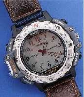 CASIO HERRENARMBANDUHR PRO-TECK MULTIFUKTIONEN JAPAN UM 1998 (ERSTE GENERATION), METALL MATT., BODEN 4-FACH VERSCHR., BEI FERTIGST. WASSERD. BIS ...
