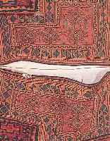 ESEL DOPPELTASCHE AFSHAR,?PERSIEN CA 105 X 90 CM. EHZ 2.CA 60 JAHRE.