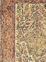 ESFAHAN FEIN,PERSIEN CA 240 X 150 CM. .EHZ 2 KORKWOLLE MIT UND AUF SEIDE CA 1 MIO KN/QM CA 20 JAHRE.
