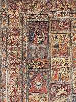 KASCHMAR,PERSIEN CA 385 X 300 CM. .EHZ 3 FLOR WOLLE.CA 40 JAHRE.