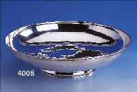ANBIETSCHALE, DEUTSCH, 800ER SILBER, MEISTERMARKE AM UNGED., CA. 595 G, STANDRING, GLATTE FORM, MODELL-NR., H CA. 7.5 CM, D. CA. 30 CM, CA. ...